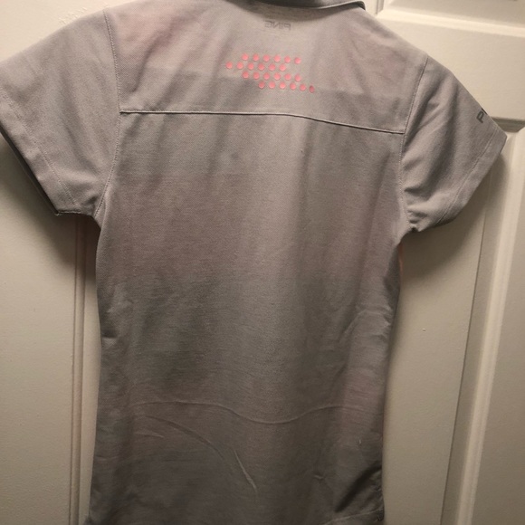 Ping Chip In Golf Shirt Women's Gray Pink Stripe Short Sleeve Polo Sensor Cool - Picture 2 of 11